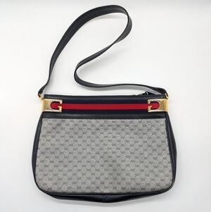 Gucci Vintage Ophidia 1970/80 mini GG canvas & leather shoulder bag
